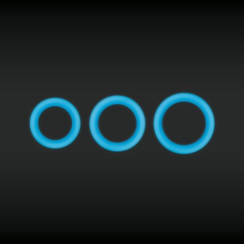 Cockring Fluo Firefly Blauw