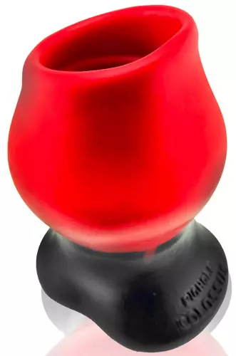 Tunnelplug Super Max Pighole XXXL Schwarz-Rot 15 x 11,5 cm – 4/8
