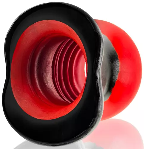 Tunnelplug Super Max Pighole XXXL Schwarz-Rot 15 x 11,5 cm – 8/8