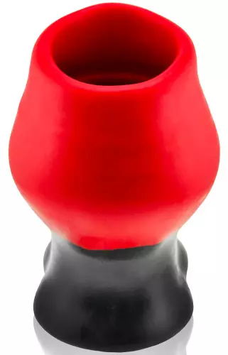 Tunnelplug Colossus Pighole XXXXL Schwarz-Rot 17 x 13,5 cm – 2/8