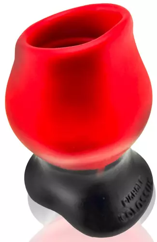 Tunnelplug Colossus Pighole XXXXL Schwarz-Rot 17 x 13,5 cm – 4/8