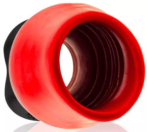 Tunnelplug Colossus Pighole XXXXL Schwarz-Rot 17 x 13,5 cm – 6/8