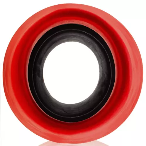 Tunnelplug Colossus Pighole XXXXL Schwarz-Rot 17 x 13,5 cm – 7/8