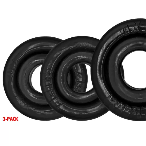 Set aus 3 schwarzen Cockrings Rimringz – 2/4