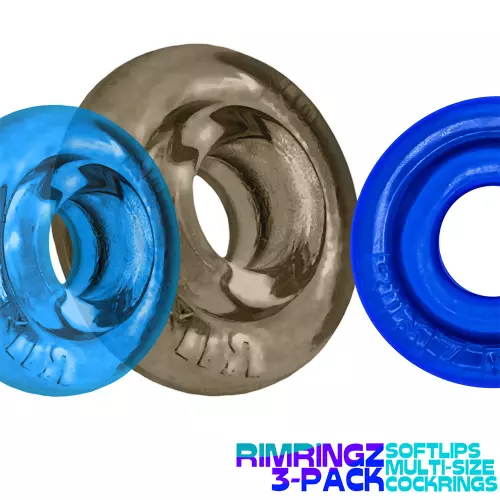 Set aus 3 grau-blauen Cockrings Rimringz – 2/4
