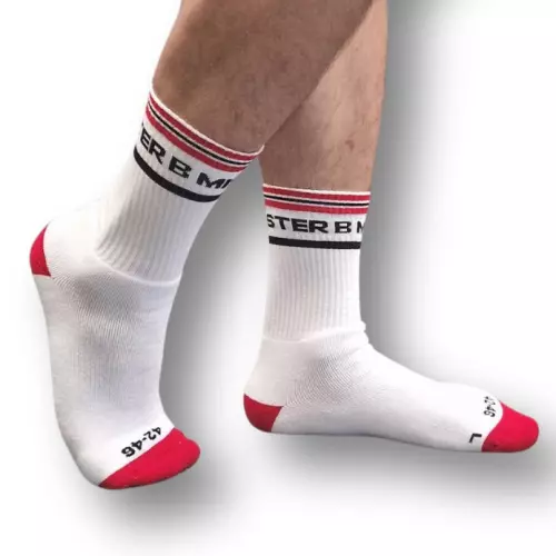 Socken Fist Pig Weiß-Rot – 1/3