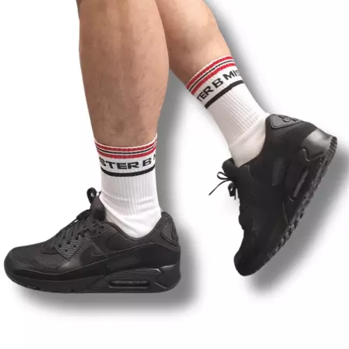 Socken Fist Pig Weiß-Rot – 3/3