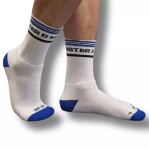 Socken Fuck Me Weiß-Blau – 1/3