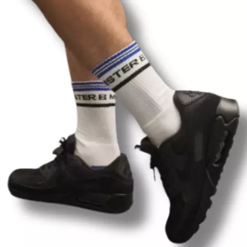Socken Fuck Me Weiß-Blau – 3/3