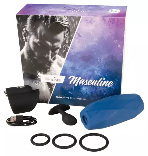 Sextoys-Set Masculine 4 schwarze Accessoires – 2/8