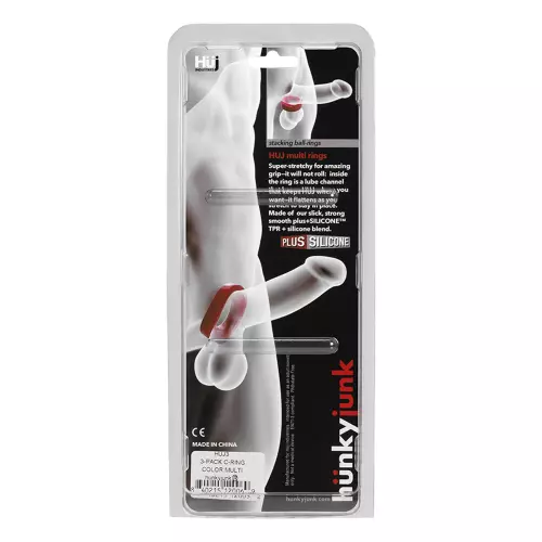 Penisringe Silikon Huj x3 25 mm Dunkel – 5/15