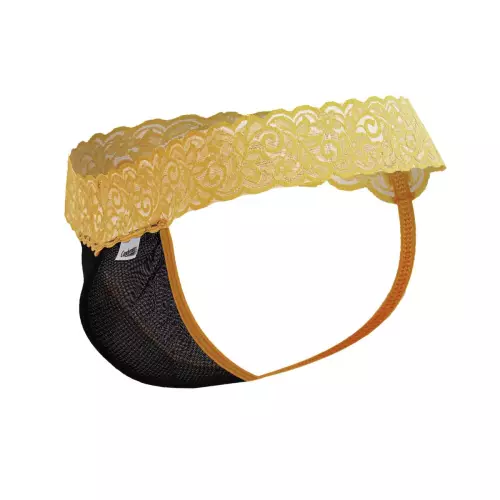 Spitzenstring Beltis Schwarz-Orange – 5/7
