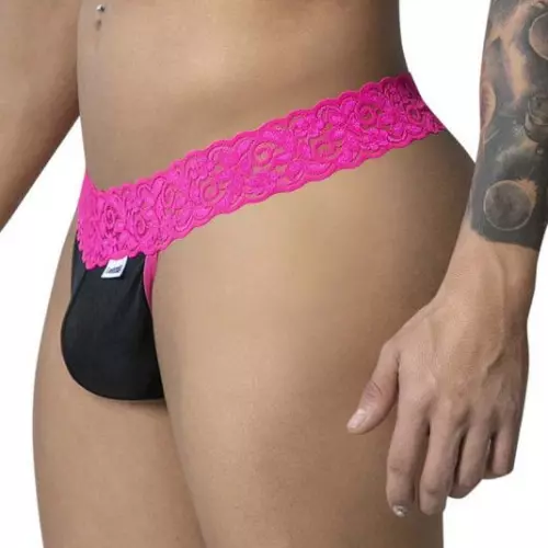 Spitzenstring Beltis Schwarz-Rosa – 3/8