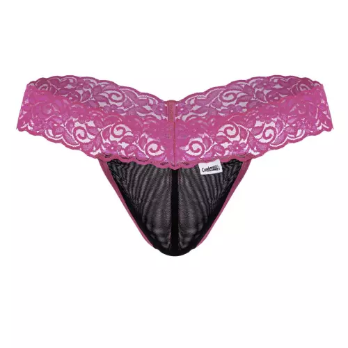 Spitzenstring Beltis Schwarz-Rosa – 4/8