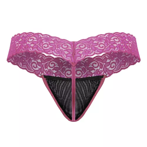 Spitzenstring Beltis Schwarz-Rosa – 6/8