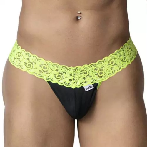 Spitzenstring Beltis Schwarz-Gelb – 1/8