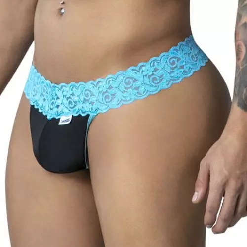 Spitzenstring Beltis Schwarz-Blau – 3/8