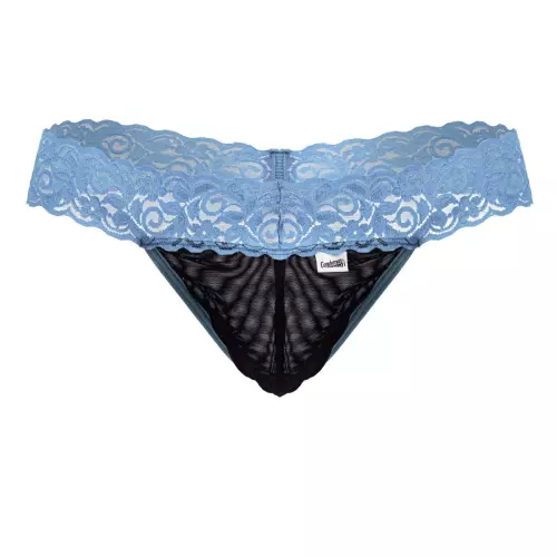 Spitzenstring Beltis Schwarz-Blau – 4/8