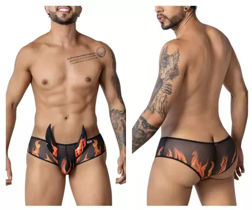 Shorty Teufel DEMONIS Schwarz-Flamme – 6/13