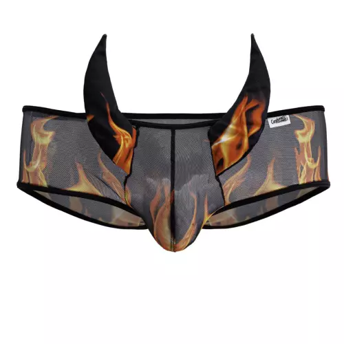 Shorty Teufel DEMONIS Schwarz-Flamme – 7/13