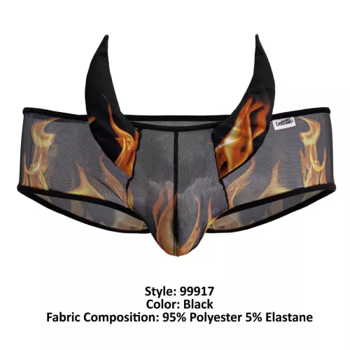 Shorty Teufel DEMONIS Schwarz-Flamme – 10/13