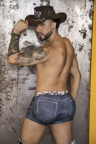 Boxer COWBOY Denim Schwarz – 8/10