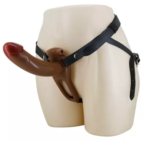 Gurt-Dildo hohlvibrant Bradden 17 x 4,5cm – 1/8