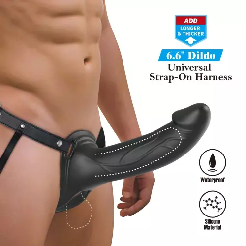 Hohlraum-Dildo-Gürtel Landon Schwarz 16 x 4.4cm – 8/8