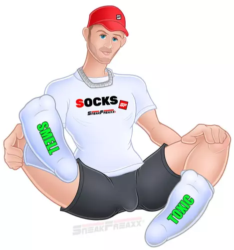Socken Sneak Toxic Weiß-Grün – 3/3