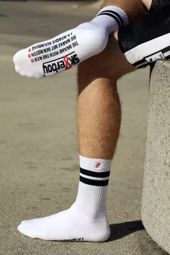 Socken Weiß Retro Sk8erboy – 8/15