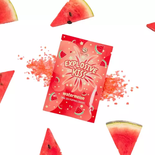 Sprudelnde Zuckerbonbons Explosive kiss Wassermelone 9g – 3/3