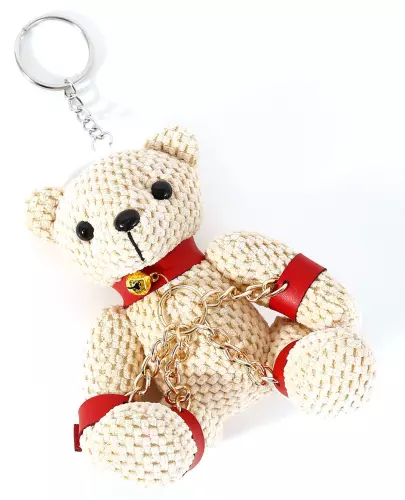 Teddybär-Schlüsselanhänger Teddybear Fetish Rot – 3/5