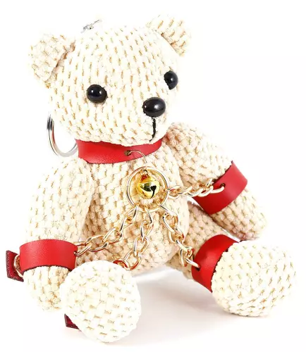 Teddybär-Schlüsselanhänger Teddybear Fetish Rot – 4/5