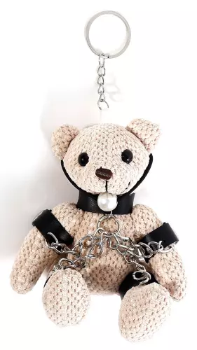 Teddybär-Schlüsselanhänger mit Knebel Teddybear Fetish – 1/6
