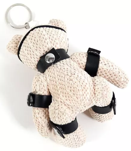 Teddybär-Schlüsselanhänger mit Knebel Teddybear Fetish – 2/6