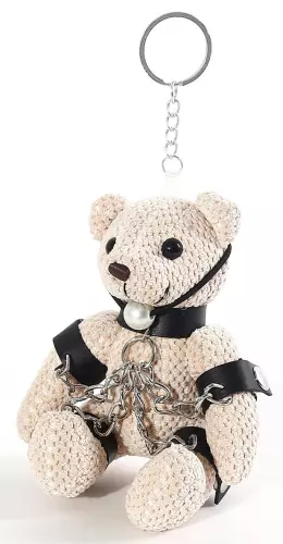 Teddybär-Schlüsselanhänger mit Knebel Teddybear Fetish – 3/6
