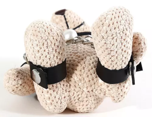 Teddybär-Schlüsselanhänger mit Knebel Teddybear Fetish – 4/6