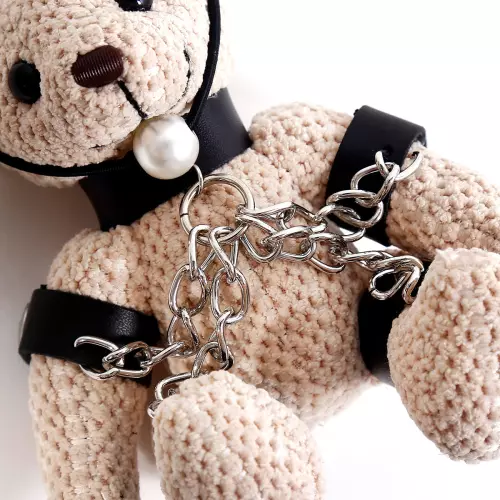 Teddybär-Schlüsselanhänger mit Knebel Teddybear Fetish – 5/6