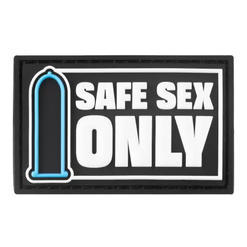 Safe Sex Only Tag with Velcro – 1/3