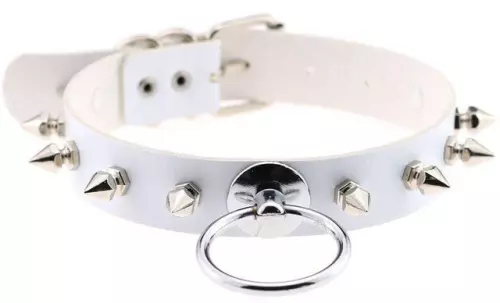 Halsband Saskia - Weiß – 1/8
