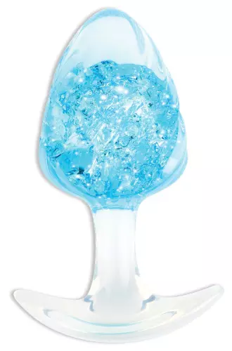 Transparenter Plug Crystalbutt L 9 x 4,5 cm – 1/4