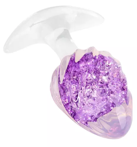 Transparenter Plug Crystalbutt M 8 x 3,7 cm – 3/4