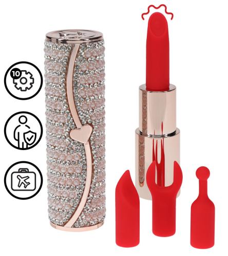 Mini Vibro 4 embouts Candy Rose