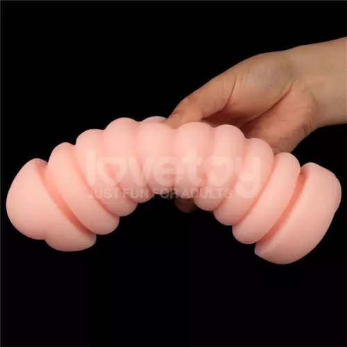 Masturbator 2 Öffnungen Vagina-Anus Virgin-skin blowout Rose – 4/10