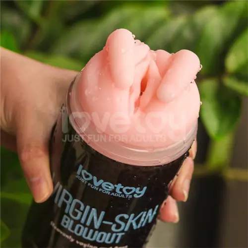 Masturbator 2 Eingänge Vagina-Anus Virgin-skin blowout Blau – 6/11