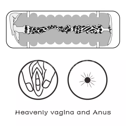 Masturbator 2 Eingänge Vagina-Anus Virgin-skin blowout Blau – 8/11