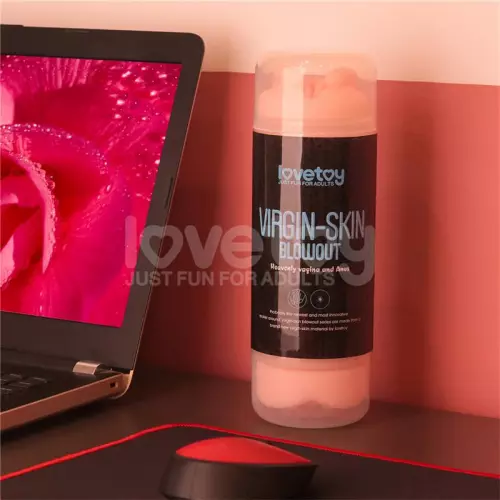 Masturbator 2 Eingänge Vagina-Anus Virgin-skin blowout Blau – 10/11
