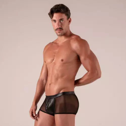 Boxer mit Reißverschluss Rebel Schwarz – 3/6