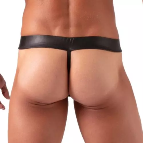 String mit Schnürung Bondage Schwarz – 2/5