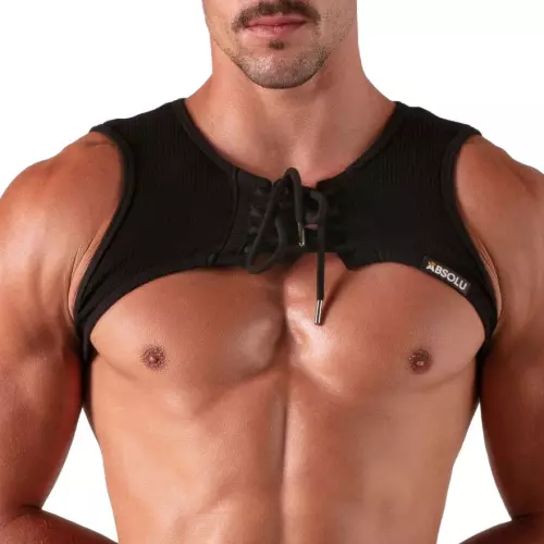 Harness mit Schnürung Laced Schwarz – 1/6